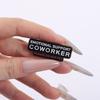 10 Piece Humorous Office Accessory Emotional Support Pin Team Member Do Not Pet Zinc Alloy Brooch For Professionals