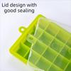 Durable Silicone Ice Cube Tray 15 Grid with Lid Square Ice Tray DIY Ice Maker for Cocktails Party