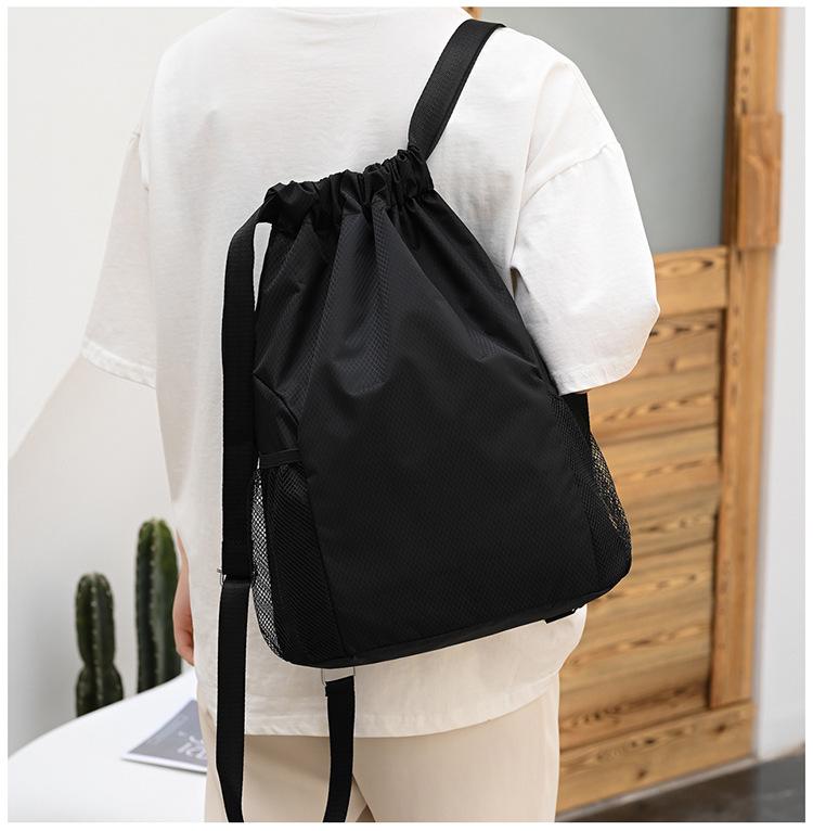 Custom Logo Drawstring Backpack: Gym, School, Tutoring & Shopping Bag