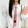 Heart Neck Tie Cherry Shirt Neckties Simple Y2K Neckties  Men
