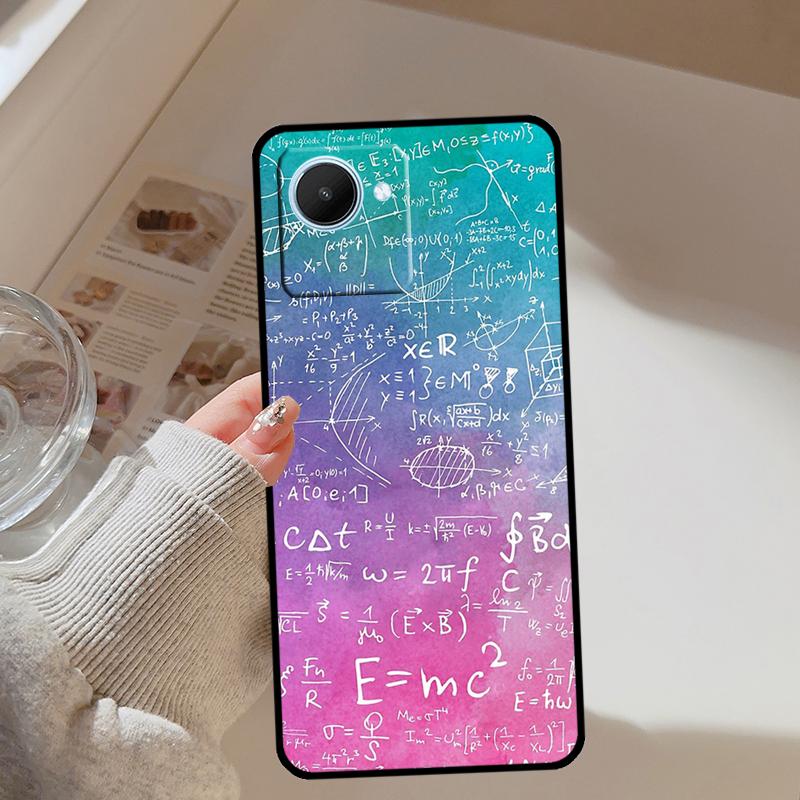 Physics Math Formula Equation For Realme 14 10 11 12 13 Pro Plus GT 7 Pro 6 5 GT 6T C67 C61 C55 C53 C51 C21Y C25S C75 Case