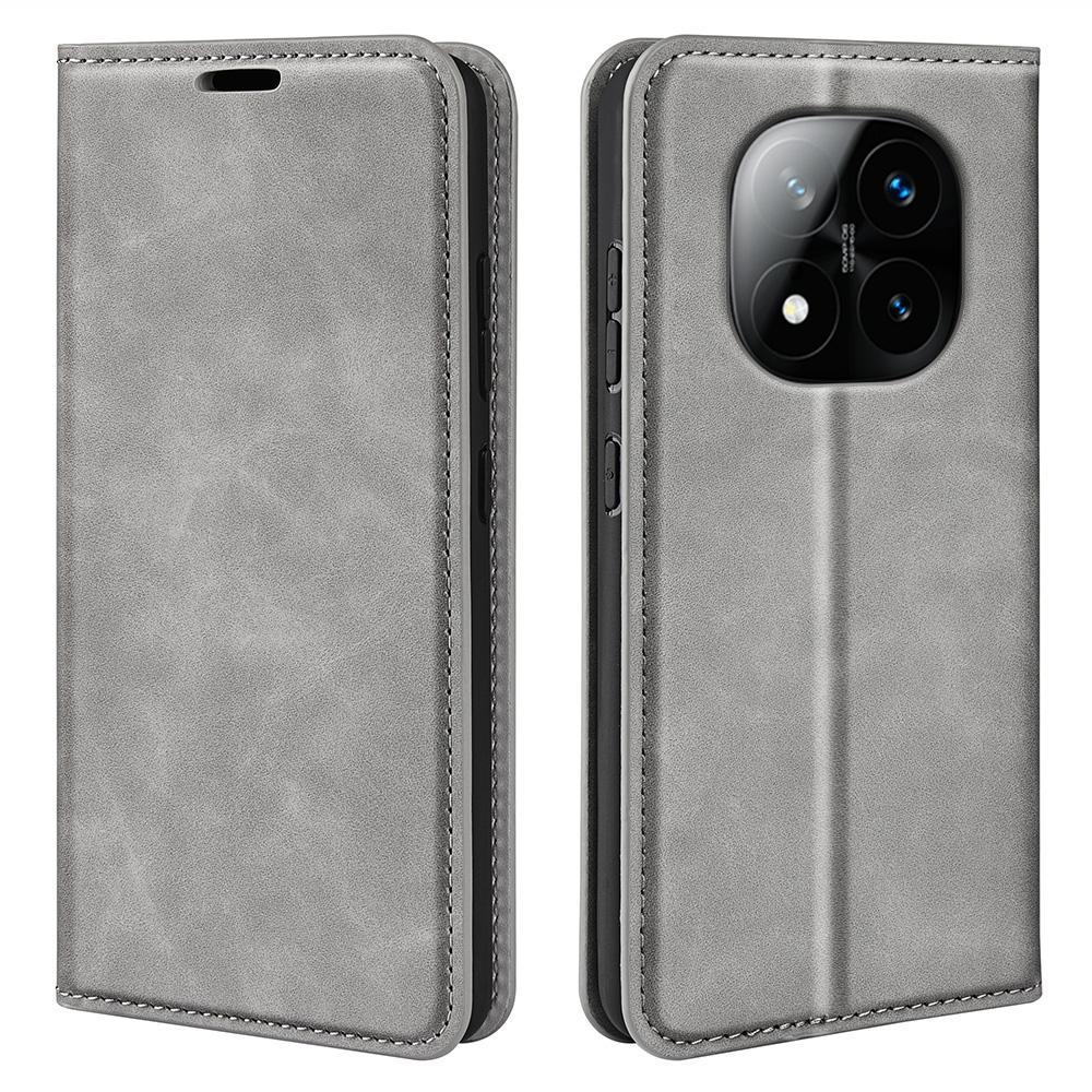 For Xiaomi Redmi Note 14 Pro+ 5G Case Skin-Touch Leather Wallet Phone Cover