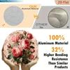 2D Rose Metal Wall Poster 8 Inch Aluminum Bedroom Decor