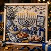 Indoor Garden Decor DIY Hanukkah Pearl Art Kit, 3D Mosaic Bead Craft Set, Creative Holiday Gift for Family Ritual Activity Making Kit Traditional Home