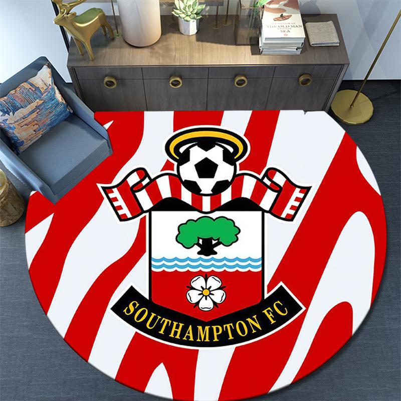 Tappeto Rotondo Southampton FC, Tappeto per Soggiorno Camera da Letto Divano Sala Giochi Decorazione, Tappetino Antiscivolo