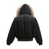 Hip-hop Winter Men Coat New Casual Thick Warm Women Parka Coat Streetwear Loose Hooded Faux Mink Collar Couple Short Coat