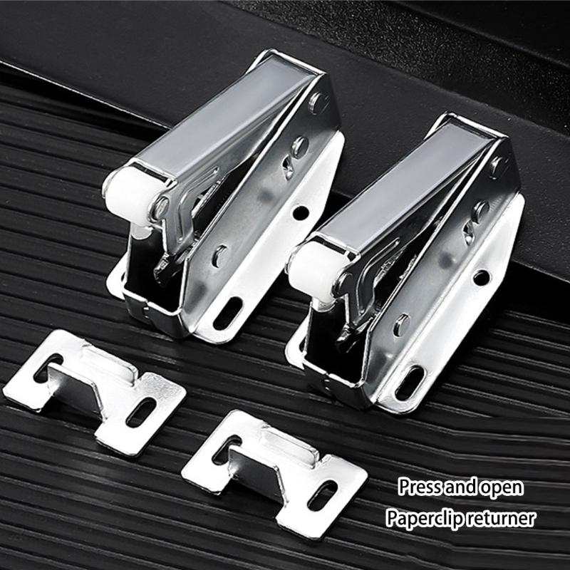 Cabinet Push Latches Push To Open Catches Lock Rebound Locking Catches Bounce Lock for Cabinet Drawer Wardrobe
