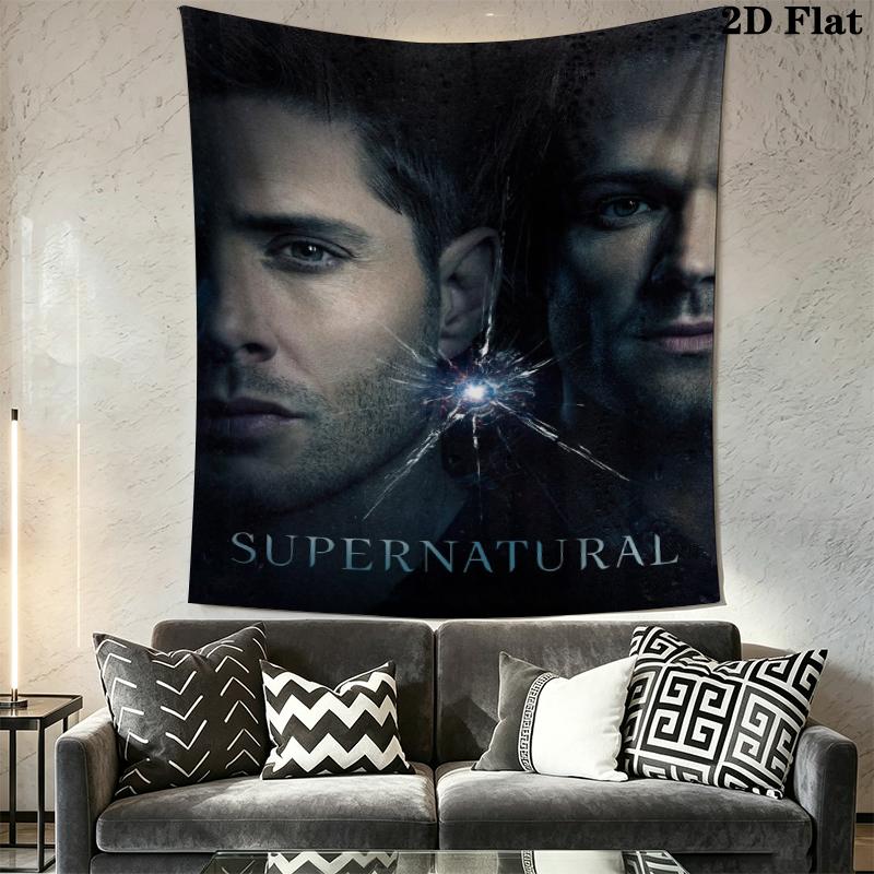 supernatural Wall Tapestry Aesthetic Wall Hanging Printed Fabric Blanket Decorative Tapestries for Bedroom Living Room Home Decor