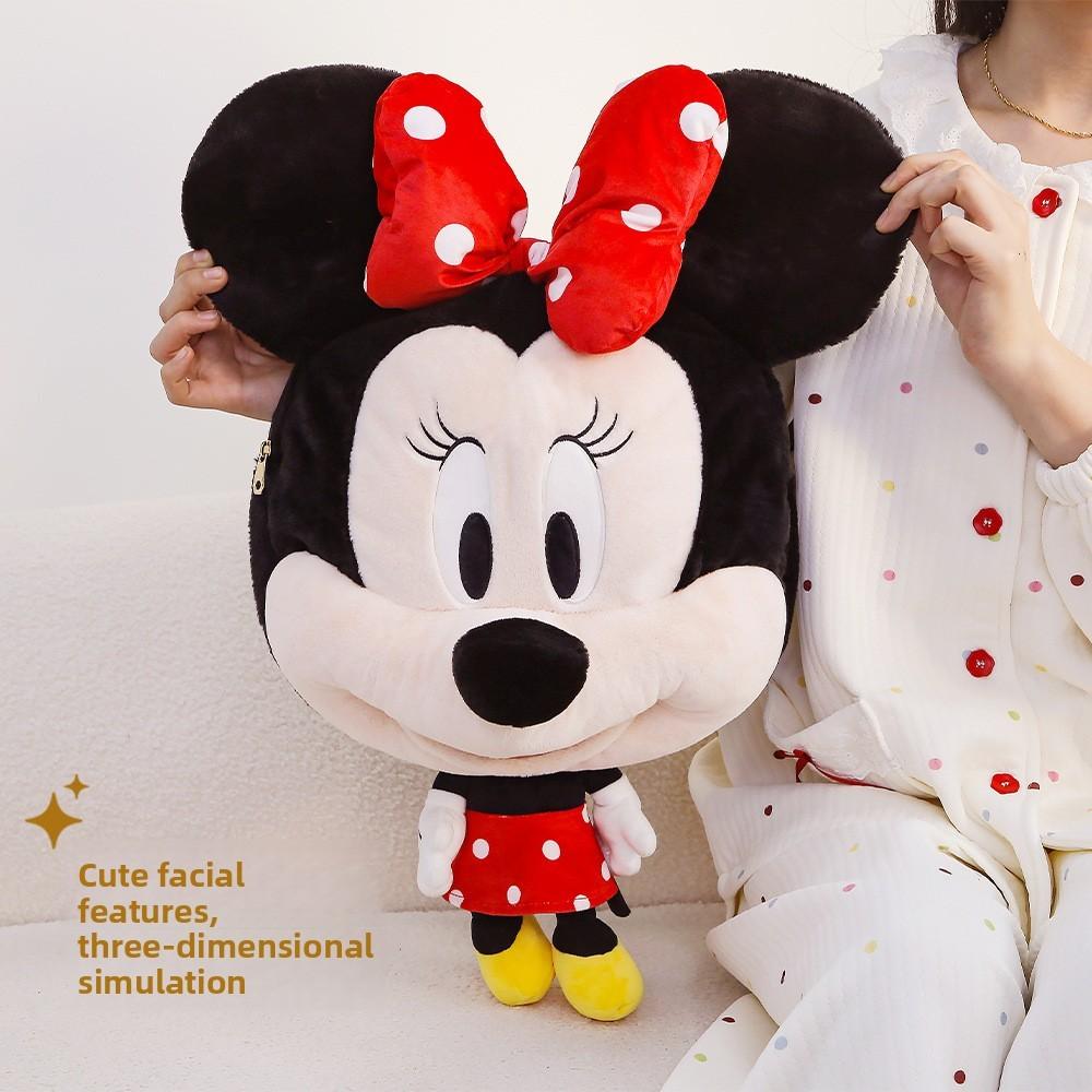 Disney Mickey Mouse Plush Shoulder Bag With Large Capacity For Casual Wear And Gifts