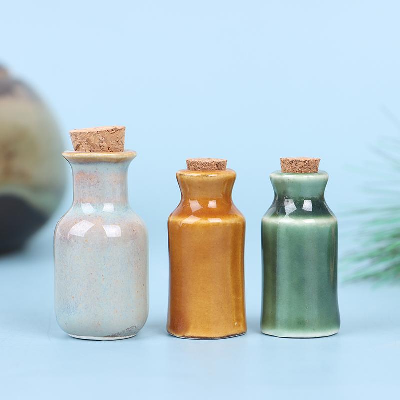 1:12 Dollhouse Miniature Ceramics Jar Seasoning Jar Kitchen Toy Home Decor
