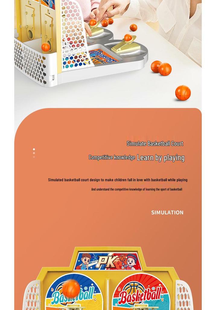 Double Basketball Tabletop Game: Interactive Parent-Child Educational Toy for Boys & Girls