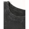 European sizes Men's T-Shirt, High-Quality Heavy Washed Tee, Vintage Distressed Top, Round Neck Loose Fit Plus Size Short Sleeve, Soft And Breathable