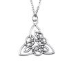 Collana Ciondolo Nodo Celtico Triquetra Stella di Davide Pendente Gioielli Vintage Boho Catena 43cm
