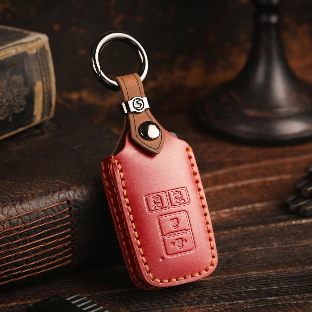 Smart Key Case Genuine Leather Key Cover Compatible with VOXY