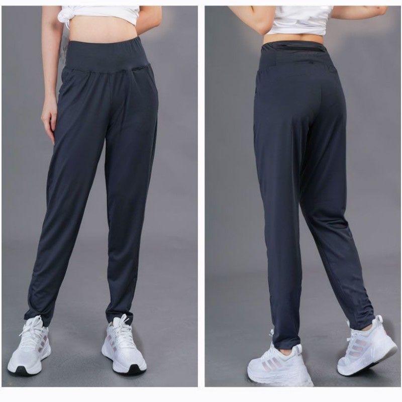 **Trendige Damen Schnelltrocknende Yogahose mit Hoher Taille und Gesäßtasche mit Reißverschluss - Herbst/Winter Locker Geschnitten mit Plus-Samt**