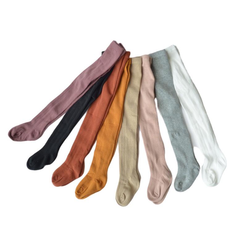 Girls' Thin Cotton Dance Tights - Spring & Autumn White Base Layer Socks