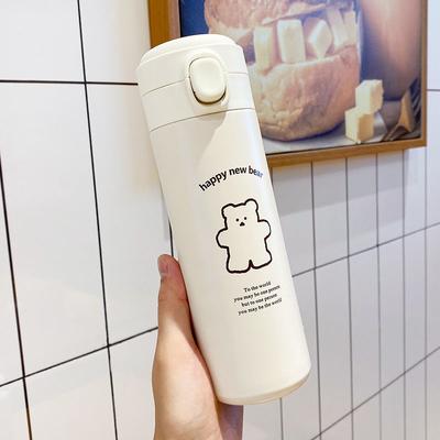 350/450ml Beer Thermosbeker Buiten Reizen Sport Waterfles Draagbare Vacuümfles voor Hardlopen Fietsen Kamperen Wandelen