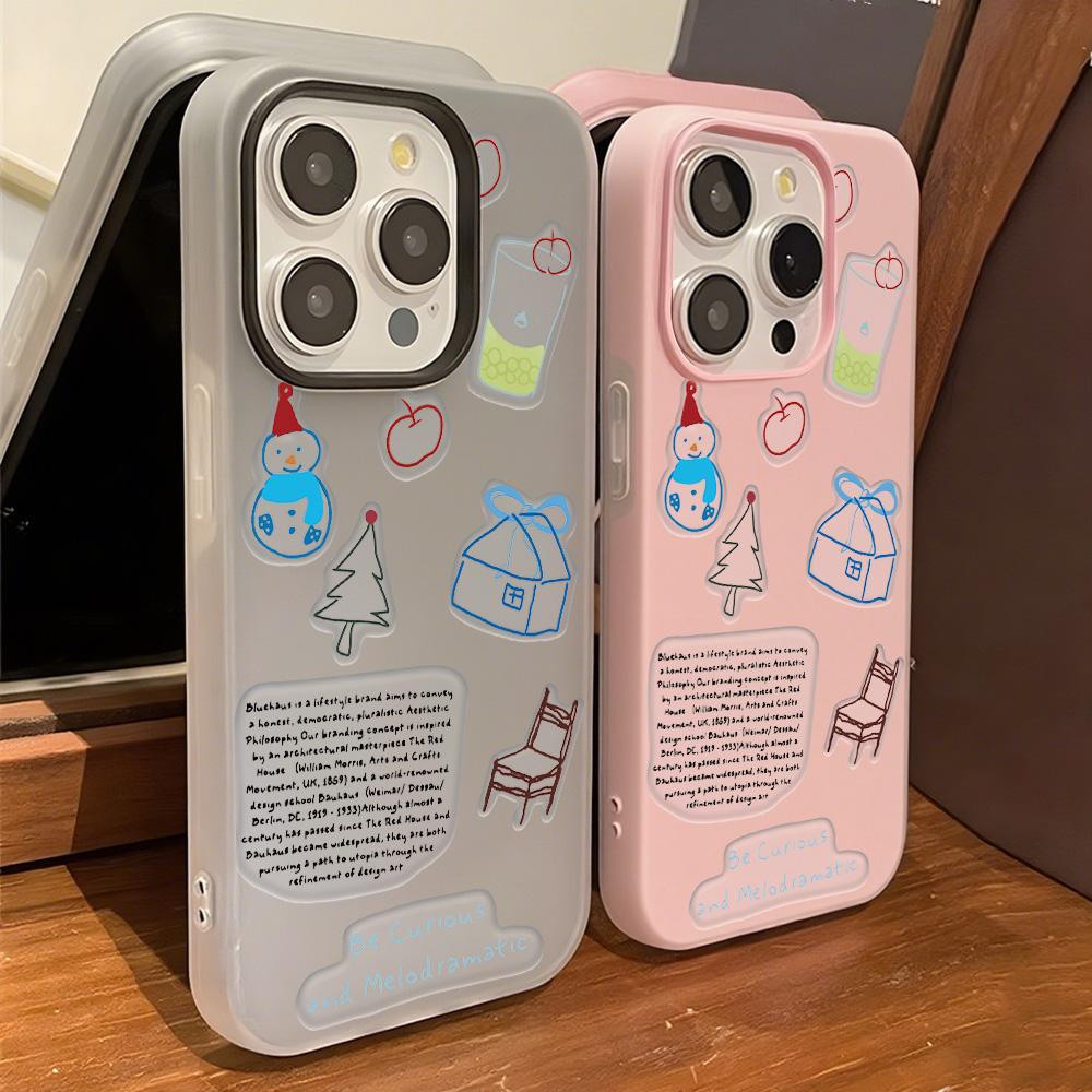 Malovaný kryt na telefon pro iPhone 15 11 13 14 pro 15 16 Pro Max 12 13 16 Pro Roztomilý Módní Vtipný Kryt na telefon se šňůrkou Nejnovější Doporučení Top prodeje