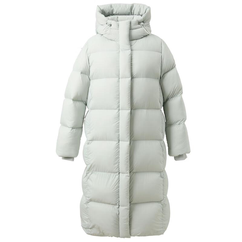 Sancai 2025 Winter Long Hooded 90% White Duck Down Puffer Jacket