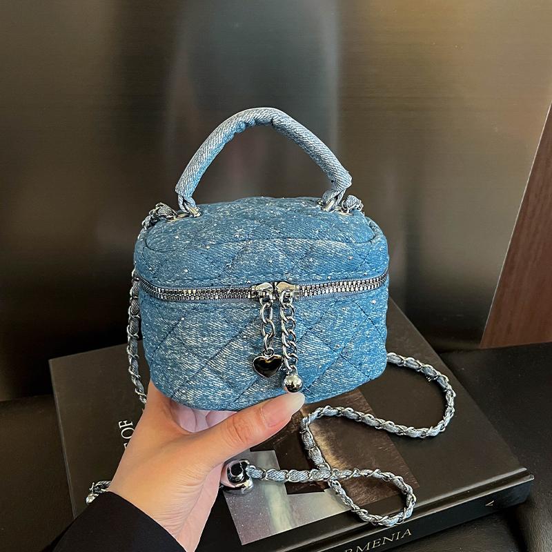 Fashion Quilted Shoulder Bag Ladies Power Bank Bag Fashion Lipstick Pack Trend Mini Box Crossbody Bag Zipper Purse Flap Handbag