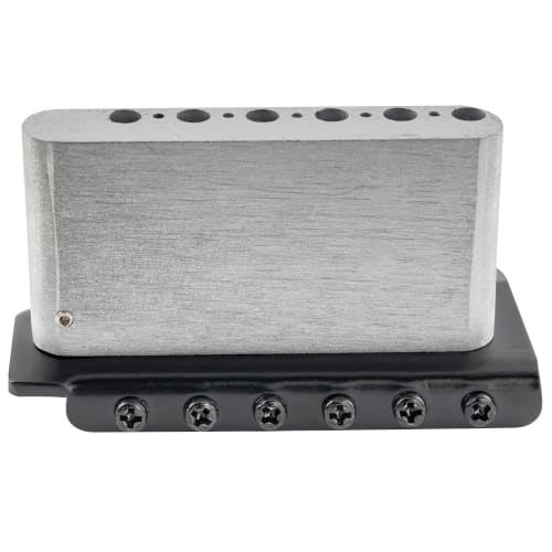 Wilkinson M Series 10.8mm String Pitch Vintage Style Tremolo Bridge with 6-Point Fastenings and a 36mm Block for Strat Electric Guitars, Black