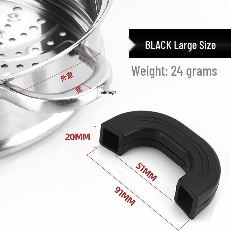 Universal Silicone Heat-Resistant Pot Handle Cover - Anti-Scald Grip for Iron Pots