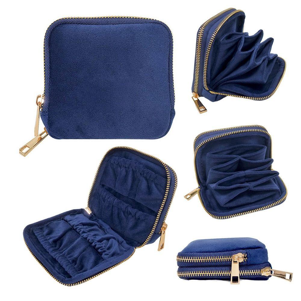Double-layer Jewelry Storage Bag Bracelet Necklace Velvet Jewelry Holder Jewelry Packing Bag Gift