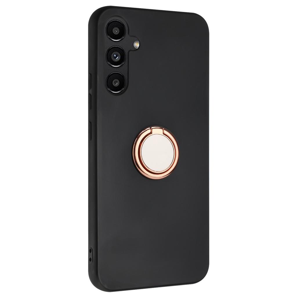 For Samsung Galaxy M35 5G Case Ring Kickstand Matte Soft TPU Phone Cover