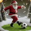Noel Baba Asılı Süsleme Şeffaf Top Tenis Golf Futbol Basketbol Badminton Oynayan Santa Noel Ağacı Asılı Süs Kolye