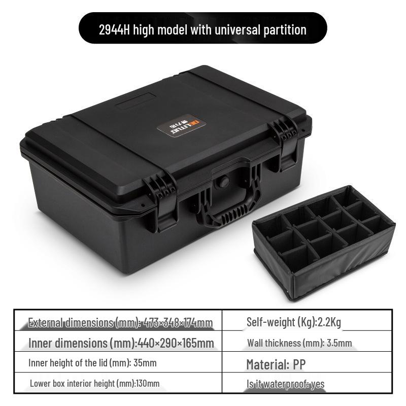 קופסת הגנה מפלסטיק עמידה למים ועמידה בפני זעזועים למצלמה וציוד