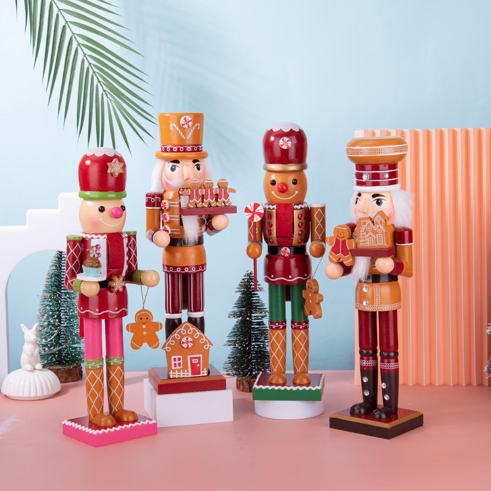 Christmas Gingerbread-Style Nutcracker Figurine