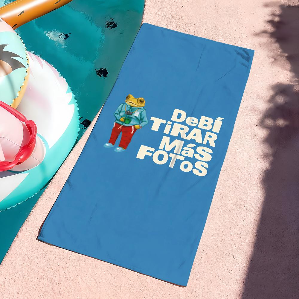 

Rapper B-Bad B-Bunny Music DtMF Towel Quick Dry Soft Yoga Swimming Fitness Mountain Climbing Large Beach Towels W40*H60(CM)