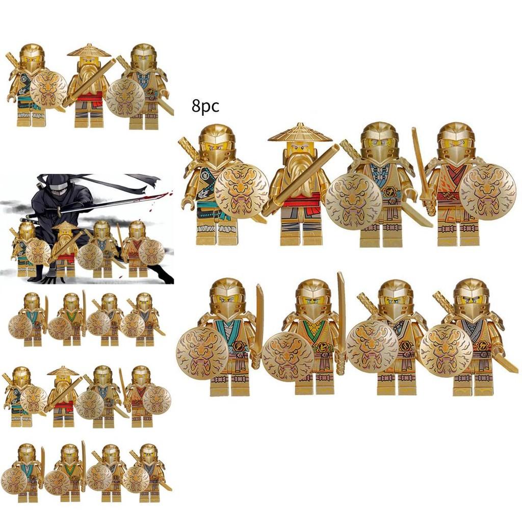 Ninja Minifigure Building Blocks Set With Motorcycle For Kids And Collectors