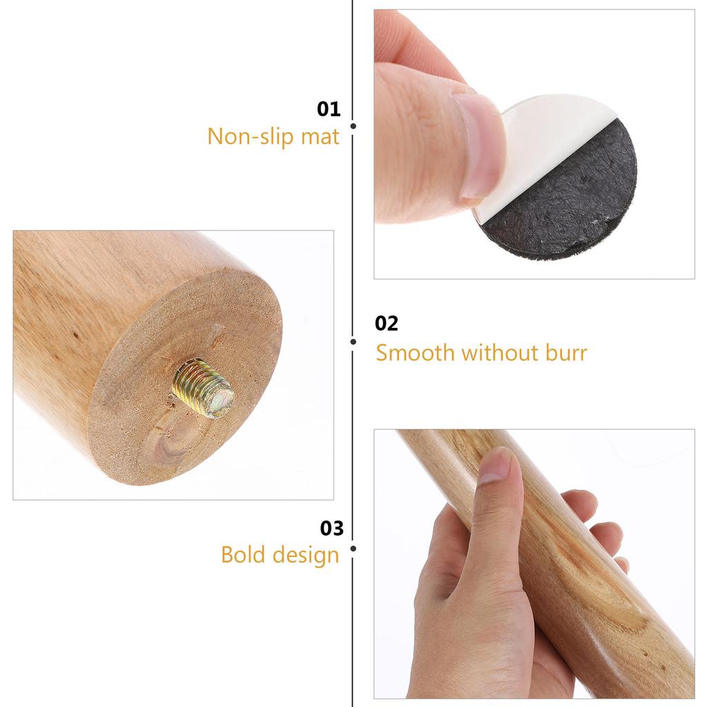 Trä Möbelfötter 4 Set Matbordsben Tischbeine Justerbara Matbord Soffa Soffbord Premiumträ Hög Belastning Stabil