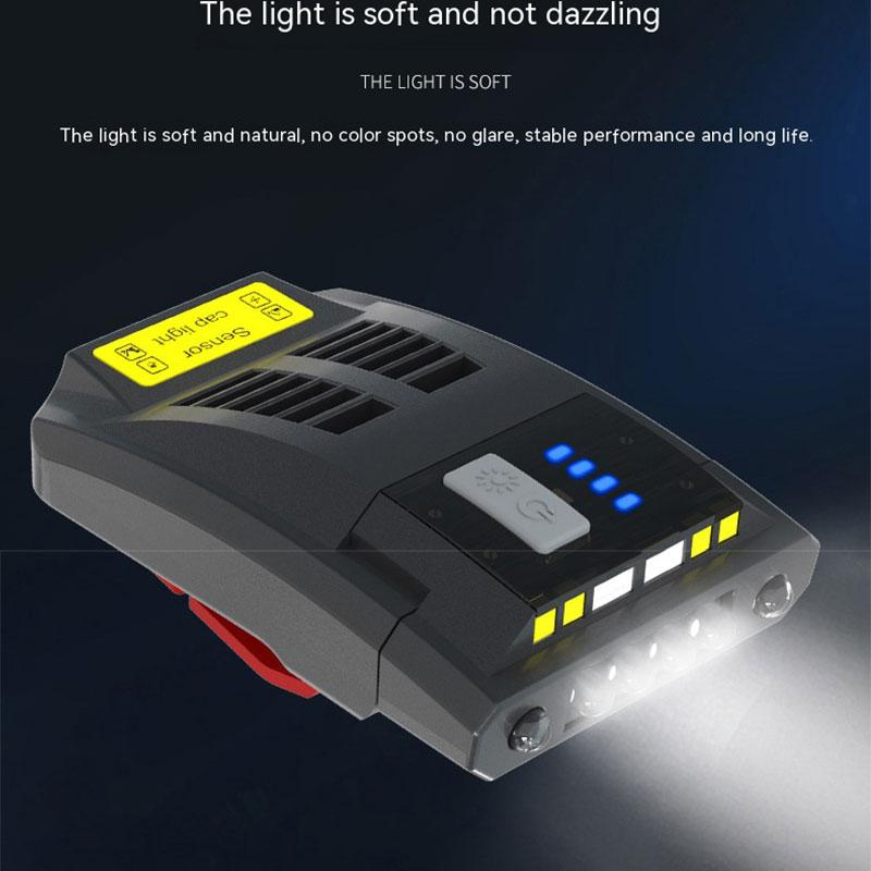 Mosquito Repellent Headlamp Induction LED COB Fishing Bait Clip Hat Lamp Outdoor Night Fishing Camping Cycling Running Headlight