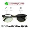 1pc Men Geometric Fashion Photochromic Glasses For School Life Daily Wlaking Clothing Accessories Casual Shades Accessories