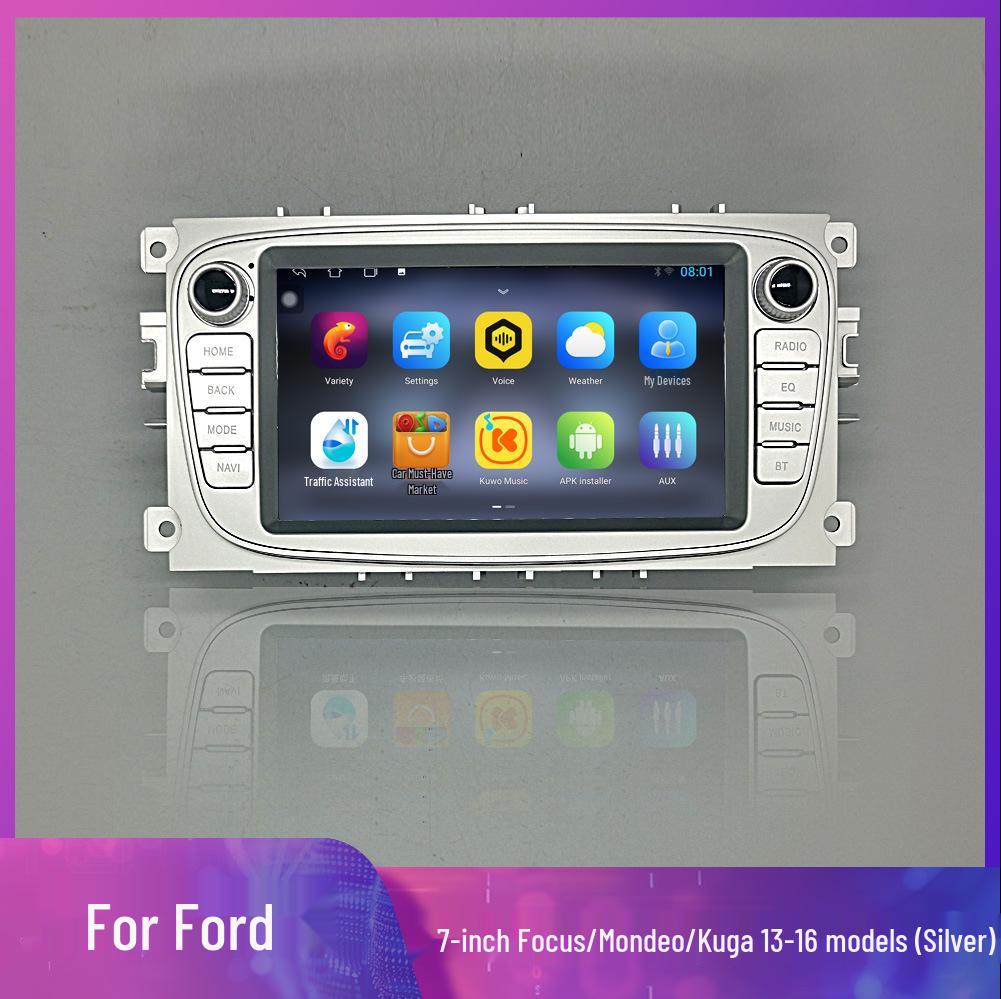Совместимо с Ford Focus: 7-дюймовая HD Android Bluetooth MP5 система GPS-навигации 7-inch Silver/Black
