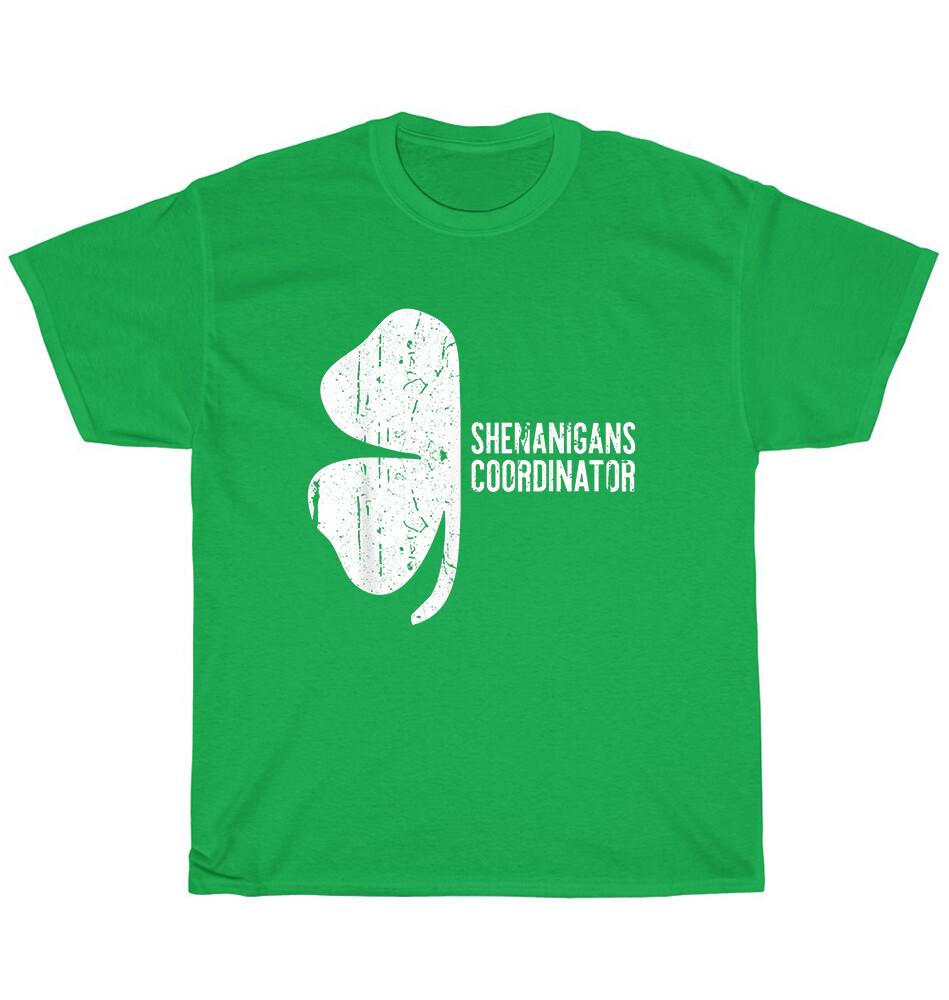 

NEW Shenanigans Coordinator Shamrock Clover St Patricks Day T-Shirt Unisex Gift 4XL