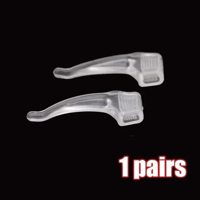 Wholesale Silicone Anti-slip Ear Hooks Glasses Leg Ear Sleeve Bracket Fastener Clear Grips Eyewear Holder Eyeglasses Accessories