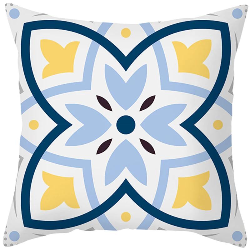 Peach Skin Hug Pillowcase Nordic Simple Color Pattern Sofa Cushion Cover Office Cushion Pillow Case To Customize