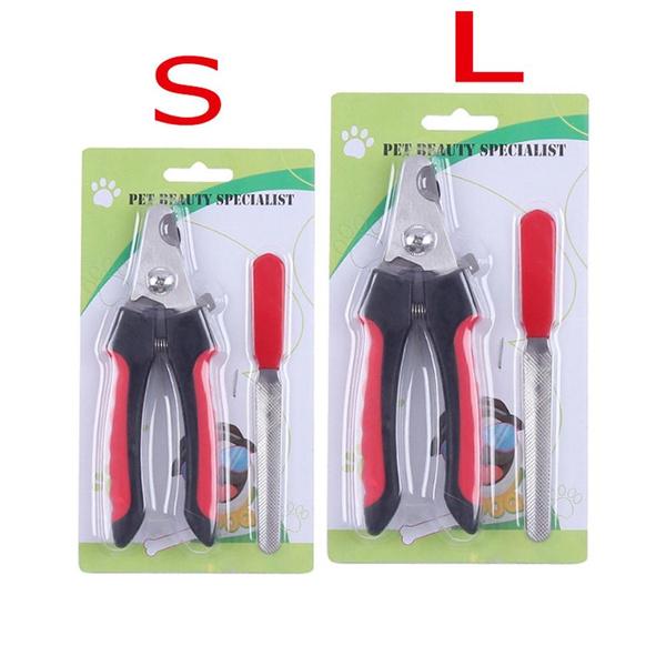1PC S/L Pet Dog Cat Stainless Steel Professional Nail Toe Trimmer Clipper Grooming Tool