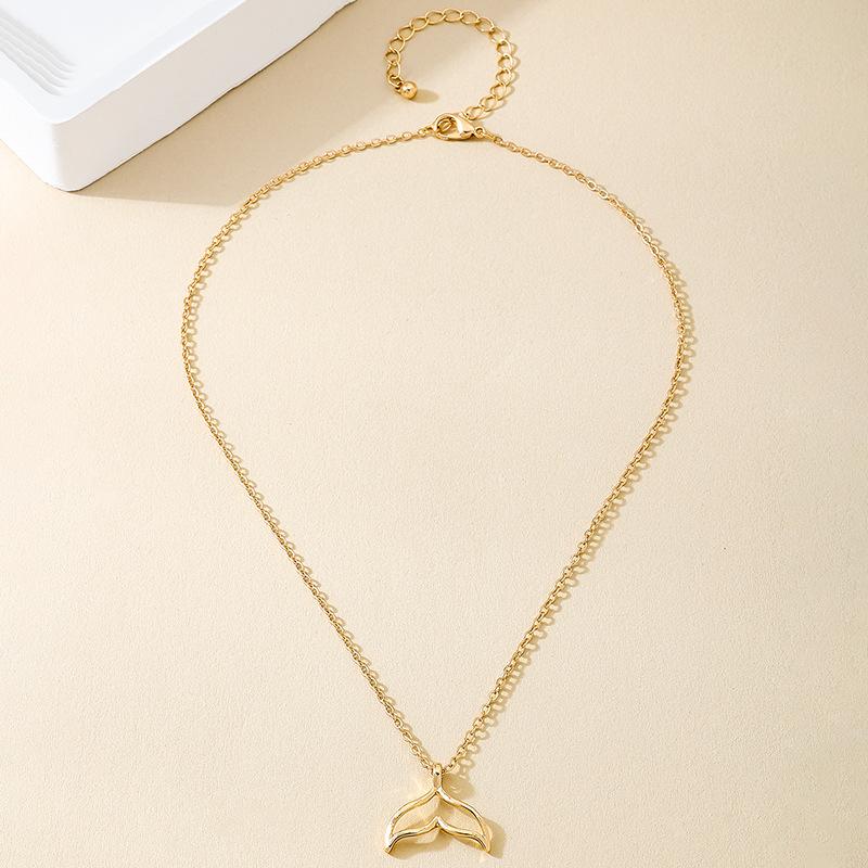 Eleganti Collane Girocollo a Coda di Sirena per Donne Metallo Affascinante Ciondolo Sirena Collane Moda Semplice Gioielli Regalo per Ragazze