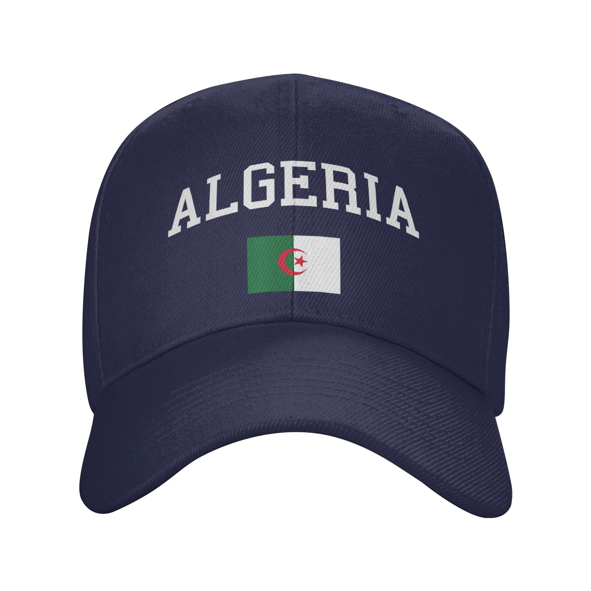 

Algerian Flag Baseball Cap Fashion Unisex Men Trucker Hat Breathable Print Tennis Skate Baseball Caps Birthday Gift One Size