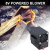 Portable BBQ Fan Air Blower Adjustable Speed 5V USB C Powered Barbecue Fan Air Blower Outdoor Camping Picnic Cooking