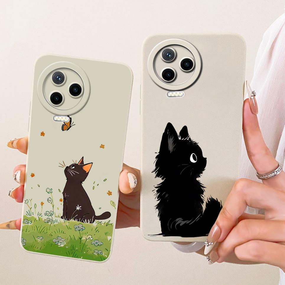 Cat Chinese Dragon Cartoon Painting Casing For Infinix Note 12 Pro 4G 5G Note12 2023 G96 Back Cover Soft Silicone Phone Case