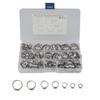 80 x 5.8-21mm Single Ear Plus Stainless Steel Car Hydraulic Hose Clamps O-Clips Pipe Fuel Air