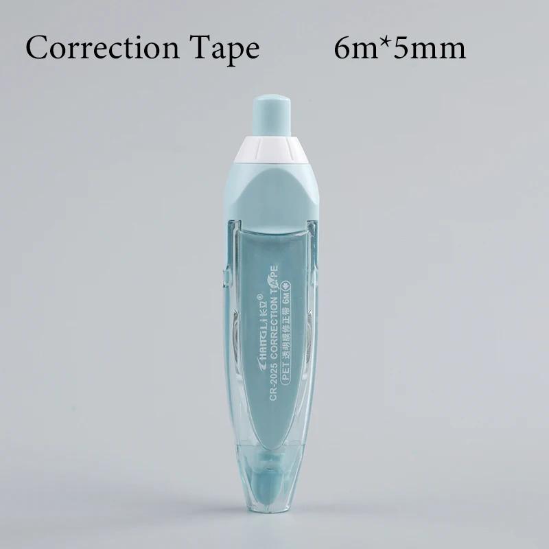 5mm*6m Student Correction Belt Error Eraser Writable Sticker Pen Style Replaceable Refill Creative School Stationery
