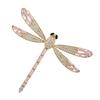 Elegant Dragonfly Brooch for Women - Gold-Plated, Zircon-Studded, Luxurious Accessory.