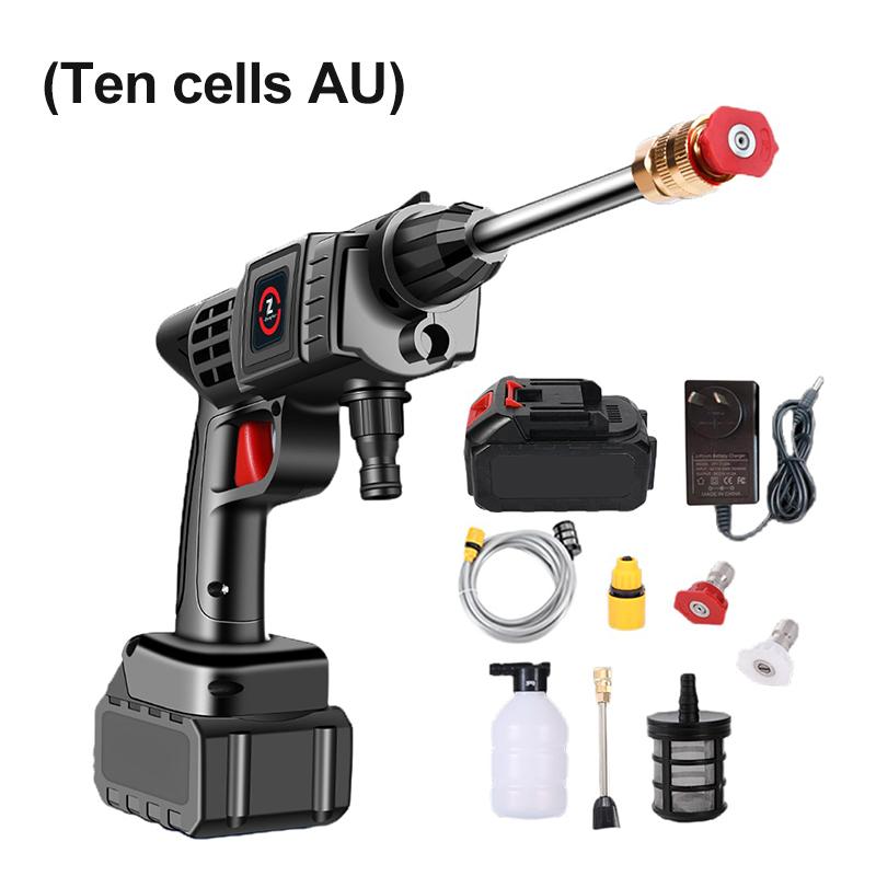 70BAR Max Automobilová Bezdrátová Vodní Pistole 12V 200W EU/US/UK/AU Zástrčka Vysokotlaký Čistič Myčka 7-10M Stříkání Stroj na Mytí Aut