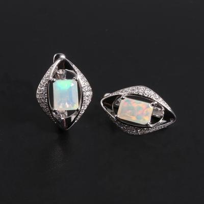 Módní design Přírodní opálové náušnice Kolekce jemných šperků Stylové a elegantní dámské šperky dárky pro každodenní nošení